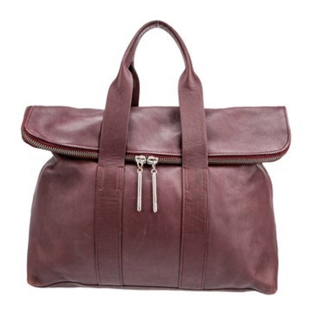 3.1 Philip Lim Maroon 24 hour bag